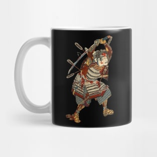 Samurai in Combat Ukiyo-e Design by Utagawa Kuniyoshi Mug